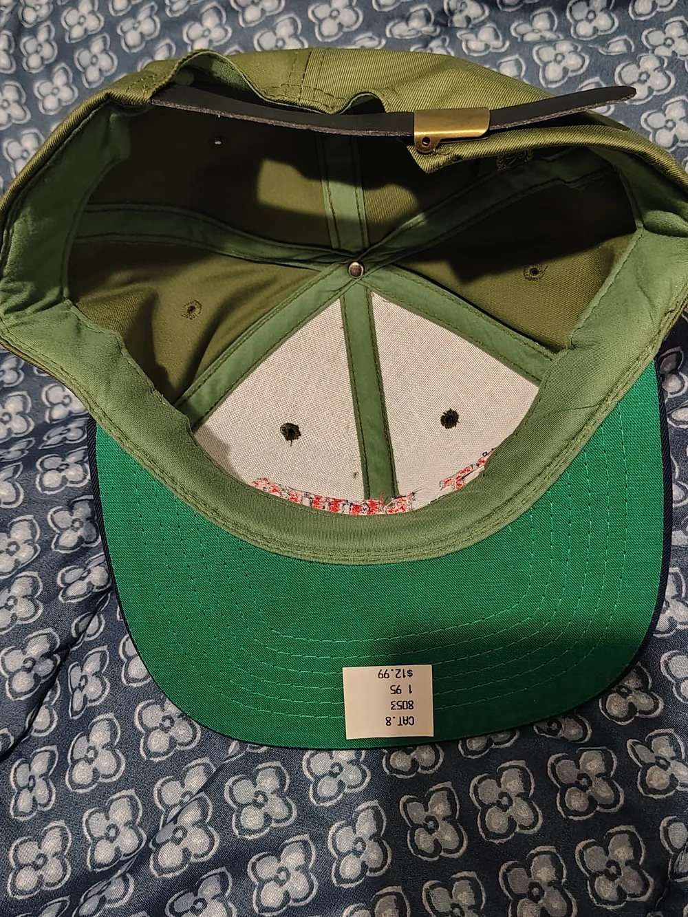 NOS St. Louis Embroidered Baseball Cap - Olive Green & Navy